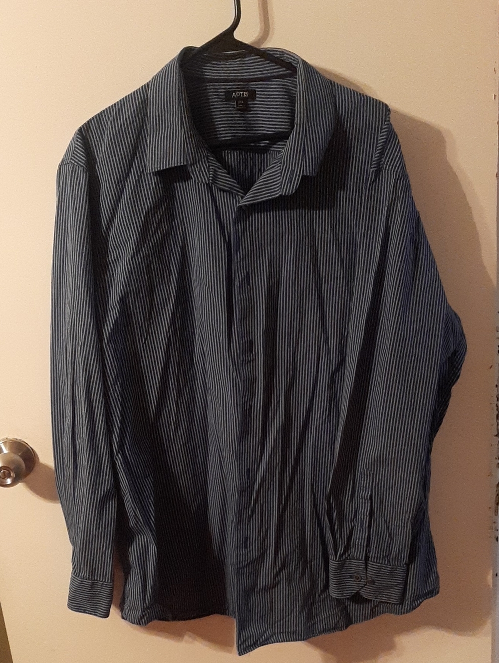 Apt. 9 Men's Navy & White Pinstripe Shirt Jacket